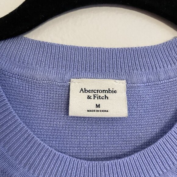 Abercrombie & Fitch Women M Periwinkle Knit Underbust Corset Crew Tank Top - Picture 6 of 9